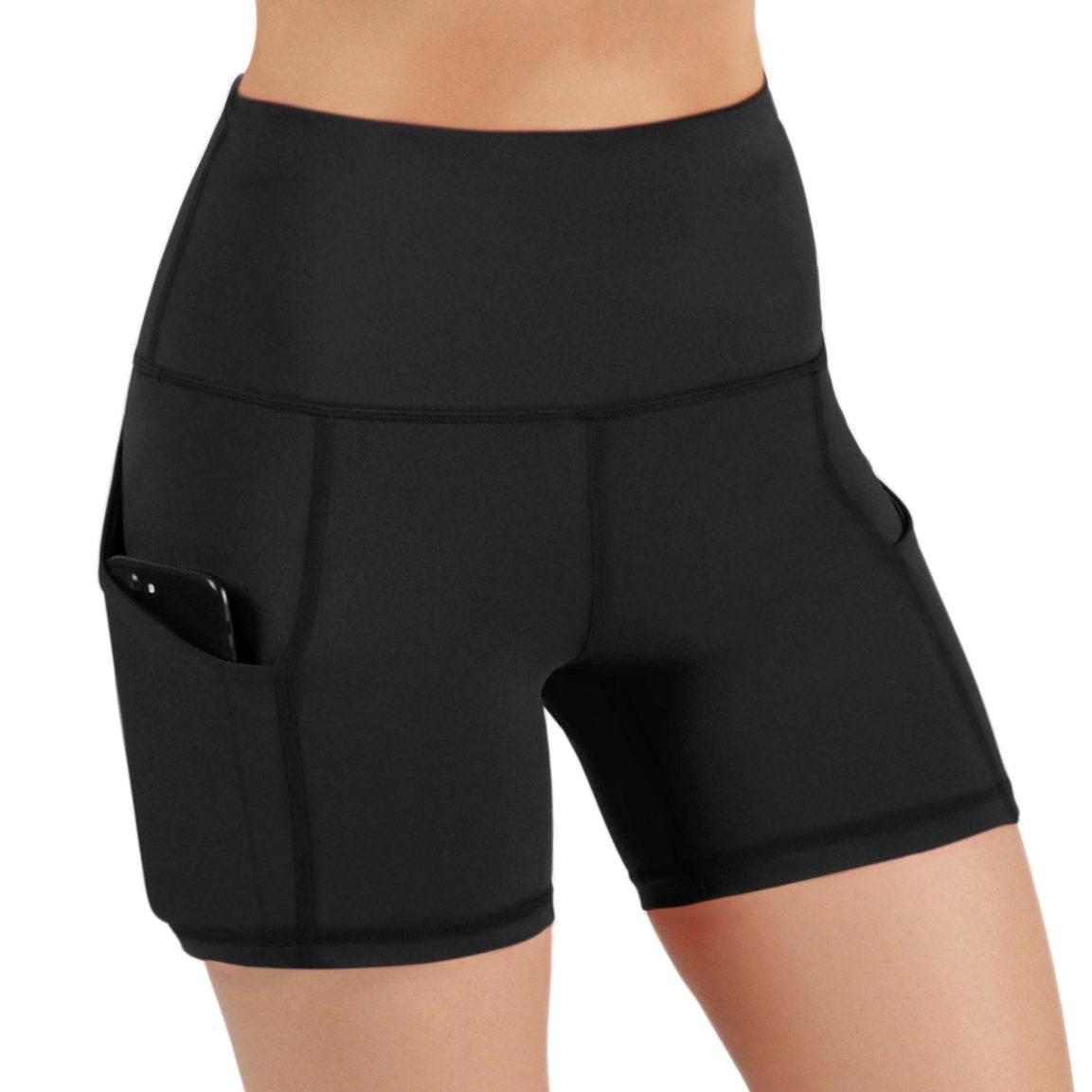 JupiterGear Jolie High-Waisted Athletic Shorts with Hip Pockets