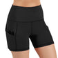 JupiterGear Jolie High-Waisted Athletic Shorts with Hip Pockets