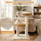 30-Inch Cat Tower with 2 Rattan Cat Baskets for Indoor Kittens