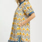 Umgee Mix Tile Print Mini Dress