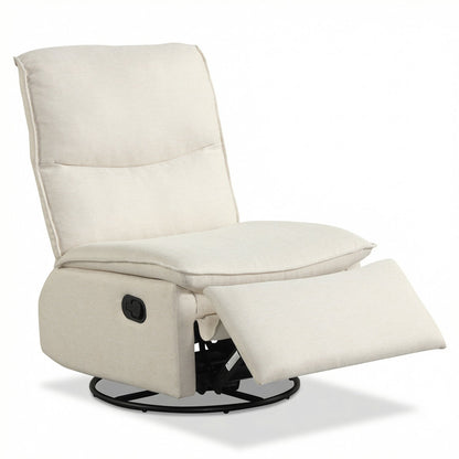 360° Swivel Rocking Chair with Cushioned Back for Living Room