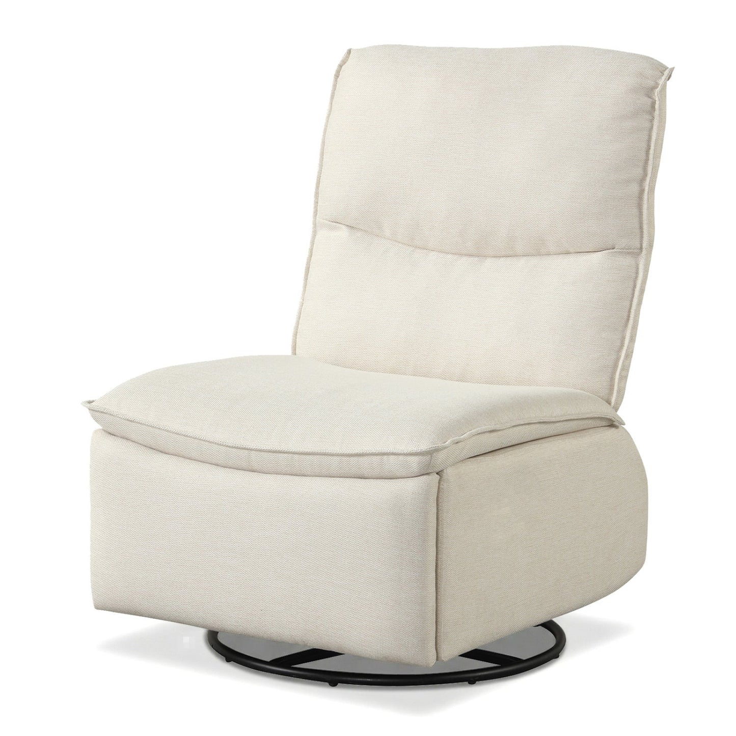 360° Swivel Rocking Chair with Cushioned Back for Living Room