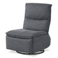 360° Swivel Rocking Chair with Cushioned Back for Living Room