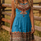 Tribal Print Sleeveless A-Line Summer Dress
