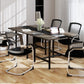 39.5" Square Conference Table with Thickened Tabletop