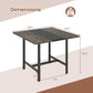 39.5" Square Conference Table with Thickened Tabletop