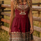 Tribal Print Sleeveless A-Line Summer Dress