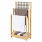 3-Tier Bamboo Towel Rack with Storage Shelf