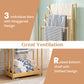 3-Tier Bamboo Towel Rack with Storage Shelf