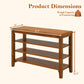 3-Tier Shoe Rack Bench with Adjustable Shelves for Entryway and Living Room