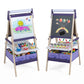 3-in-1 Kids Art Easel with Magnetic Whiteboard & Chalkboard