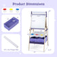 3-in-1 Kids Art Easel with Magnetic Whiteboard & Chalkboard