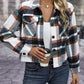 Plaid Button-Up Jacket