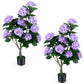 43.5" Artificial Hydrangea Tree 2 Pack