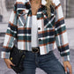Plaid Button-Up Jacket