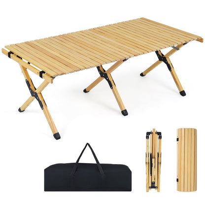 48 Inch Folding Camping Table with Carry Bag for Backyard