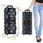 Portable Bluetooth Speaker with Subwoofer Bass, Dual 6.5" LED Woofers and Microphone