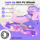4-Size Adjustable Light-Up Kids Inline Skates for Kids Ages 7-9