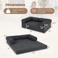 4-in-1 Convertible Folding Sofa Bed with Comfy Corduroy Cover