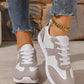 Round Toe Lace Up Sneakers