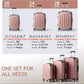 3-Piece Hard Shell Luggage Set with TSA Lock – 20/24/28 Inch 360° Spinner Wheels