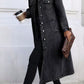 Longline Button-Front Denim Jacket