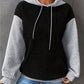 Full Size Textured Kangaroo Pocket Hoodie Plus Size
