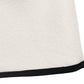 Contrast Trim Double-Breasted Jacket