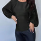 Polka Dot Round Neck Blouse