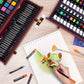 175-Piece Deluxe Art Set – Crayons, Colored Pencils & Acrylic Paints in Wooden Case