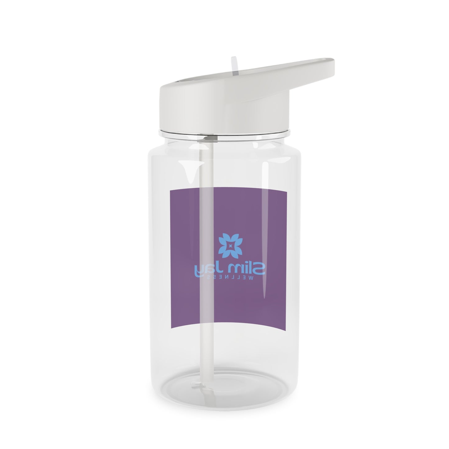 Slim Jay Wellness Tritan Water Bottle — BPA-Free Sports Bottle with Flip Straw