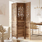 3-Panel Folding Room Divider 67" with Tree Cutout Design