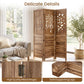 3-Panel Folding Room Divider 67" with Tree Cutout Design