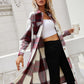Ivy Lane Plaid Longline Shirt Jacket