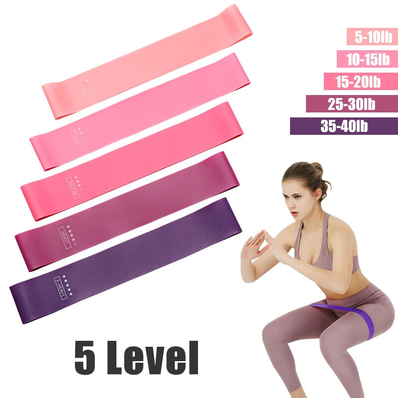 5-Level Resistance Bands Set – Yoga & Crossfit Training Pull Rope