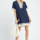 Umgee Linen Rayon Mini Dress