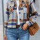 Plaid Button-Up Jacket