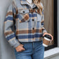 Plaid Button-Up Jacket