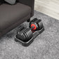 Adjustable Dumbbell Set for Men and Women, 10 in 1, Free Black Dumbbell Rotating Handle for Quick Adjustment (10 gears/55 pounds