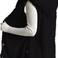 Button-Down Sherpa Hooded Vest Coat