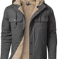 Men's Sherpa Lined Hooded Jacket
