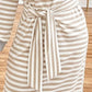 Stripe Striped Colorblock Cuffs Round Neck Long Sleeve Shift Dress