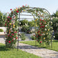 7.5 FT Tall Metal Garden Arch Trellis for Climbing Plants Outdoor