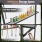 BBQ Grill Canopy 7.8 x 4.4 FT with Shelves and Sidewall