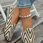 Chevron Pattern Flat Slip-Ons