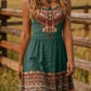 Tribal Print Sleeveless A-Line Summer Dress