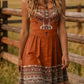 Tribal Print Sleeveless A-Line Summer Dress