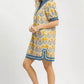 Umgee Mix Tile Print Mini Dress