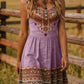Tribal Print Sleeveless A-Line Summer Dress