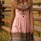 Tribal Print Sleeveless A-Line Summer Dress